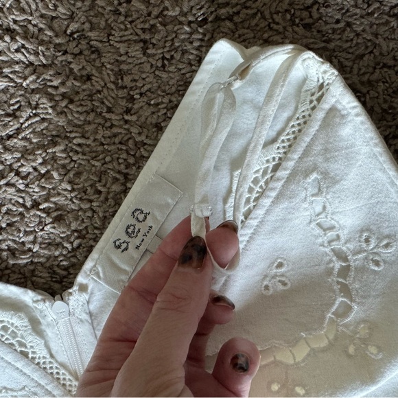 Sea Biscuit Sea New York VESNA DRESS WHITE Blue and Pink Embroidery - Picture 7 of 9